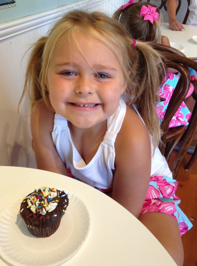 First time eating a nut-free cupcake made by a bakery!