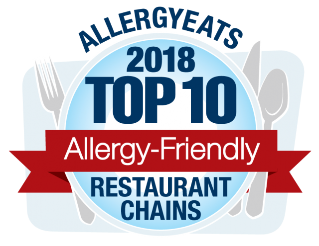 2018 Top 10 Most Allergy-Friendly Restaurant Chains