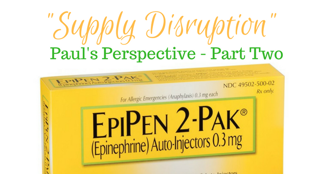 Mylan confirms EpiPen “supply disruption” (i.e. shortage) and more
