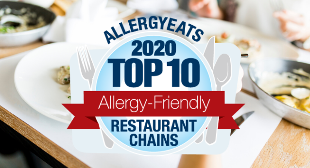 2020 Top 10 Most Allergy-Friendly Restaurant Chains